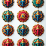 Mandalas & Rangoli - Sticker Sheet v8